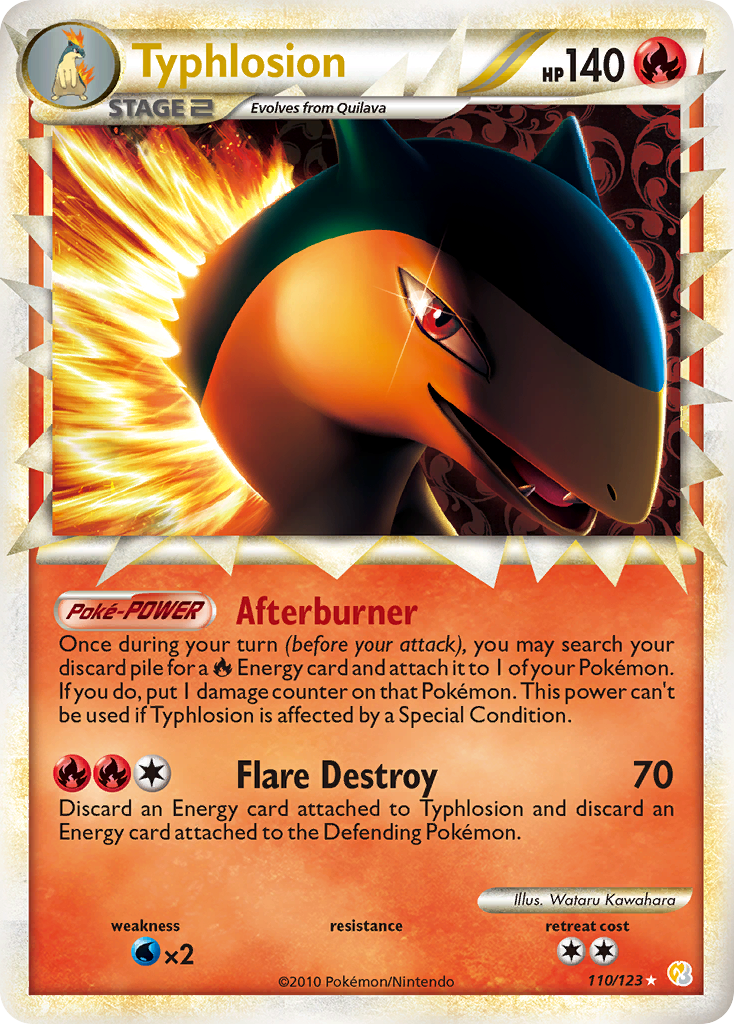 HeartGold SoulSilver Typhlosion Prime #110/123